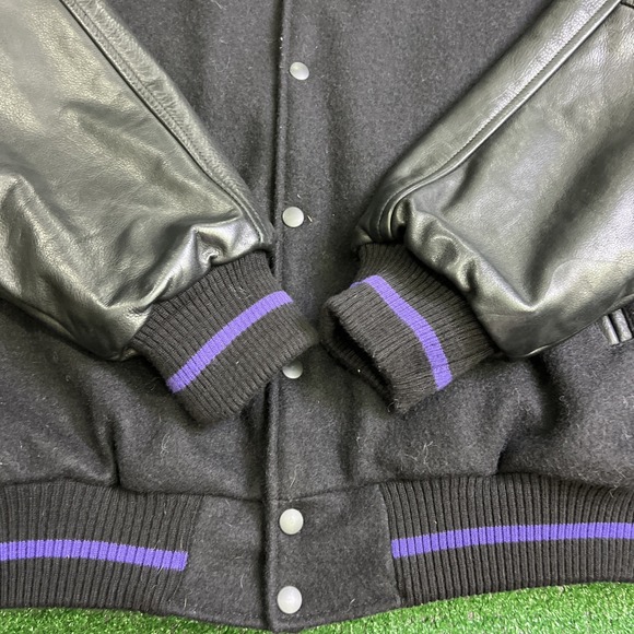 Vintage The Oprah Winfrey Show Varsity Letterman Jacket Black Mens Size XL Rare - Picture 5 of 13